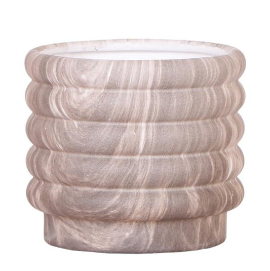 Mural Home | Marble pot - Dark - Ø12cm